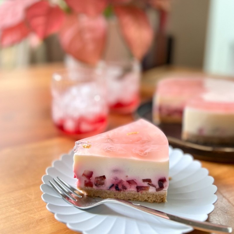 Sakura cheesecake - Món ăn ngon làm từ hoa anh đào