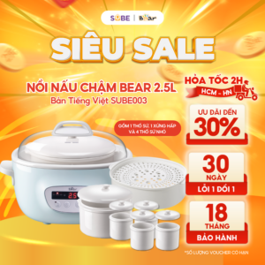 nồi nấu chậm Bear 2.5l SUBE003