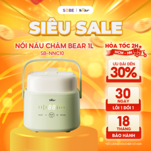 nồi nấu chậm Bear 1l