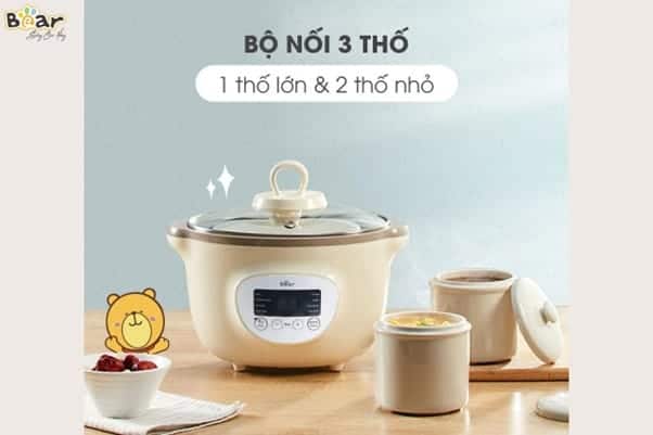 Nồi Bear được yêu thích bởi thiết kế đẹp, tinh năng thông minh