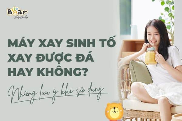 Tìm hiểu: máy xay sinh tố xay được đá hay không