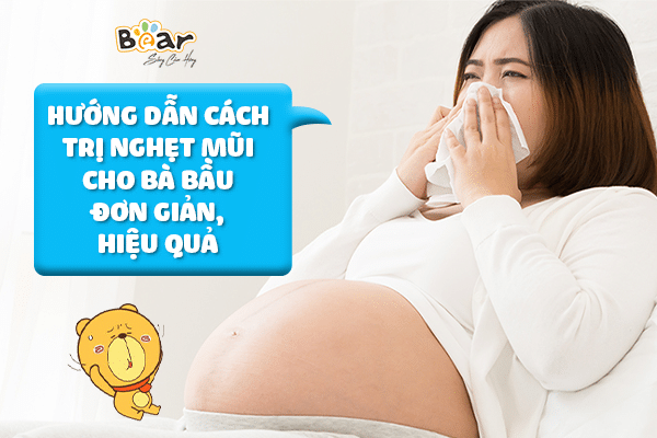 Hướng dẫn cách trị nghẹt mũi cho bà bầu tại nhà