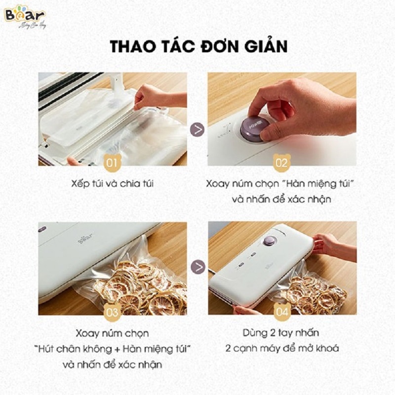 Hướng dẫn cách sử dụng máy hút chân không đơn giản, dễ thực hiện