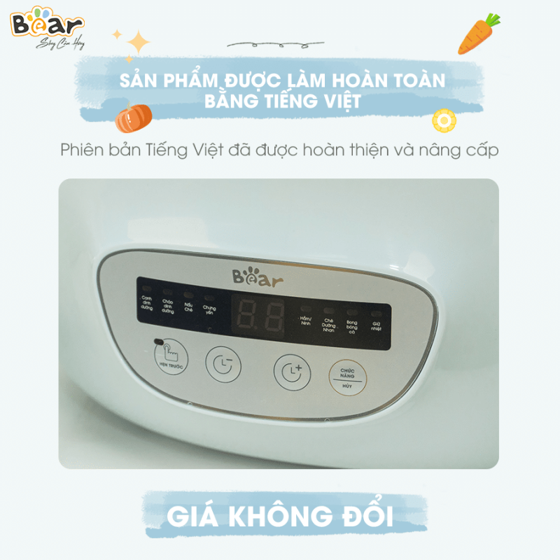 Các chức năng nồi nấu chậm Bear