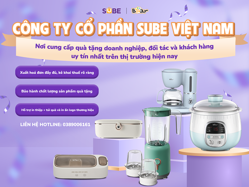 Đặt mua quà tặng Tết cho khách hàng tại SUBE Việt Nam