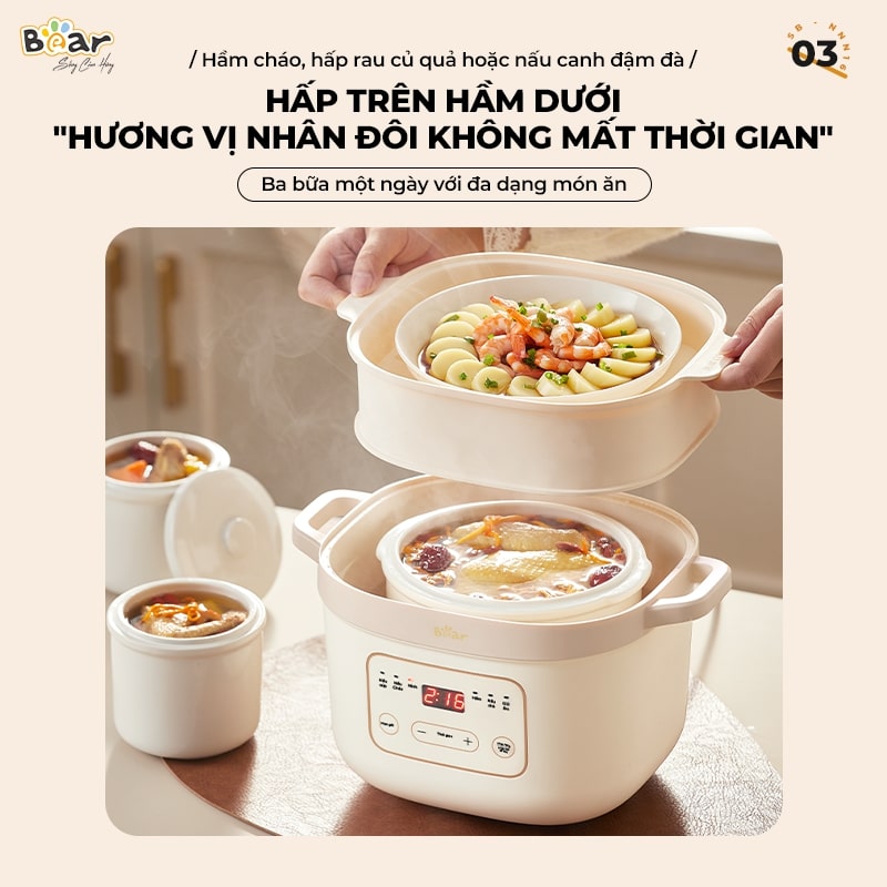 Nồi nấu chậm nấu được những món gì? Hầm canh dinh dưỡng