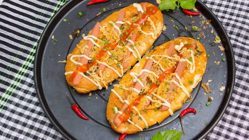 Hướng dẫn cách làm bánh mì nướng muối ớt