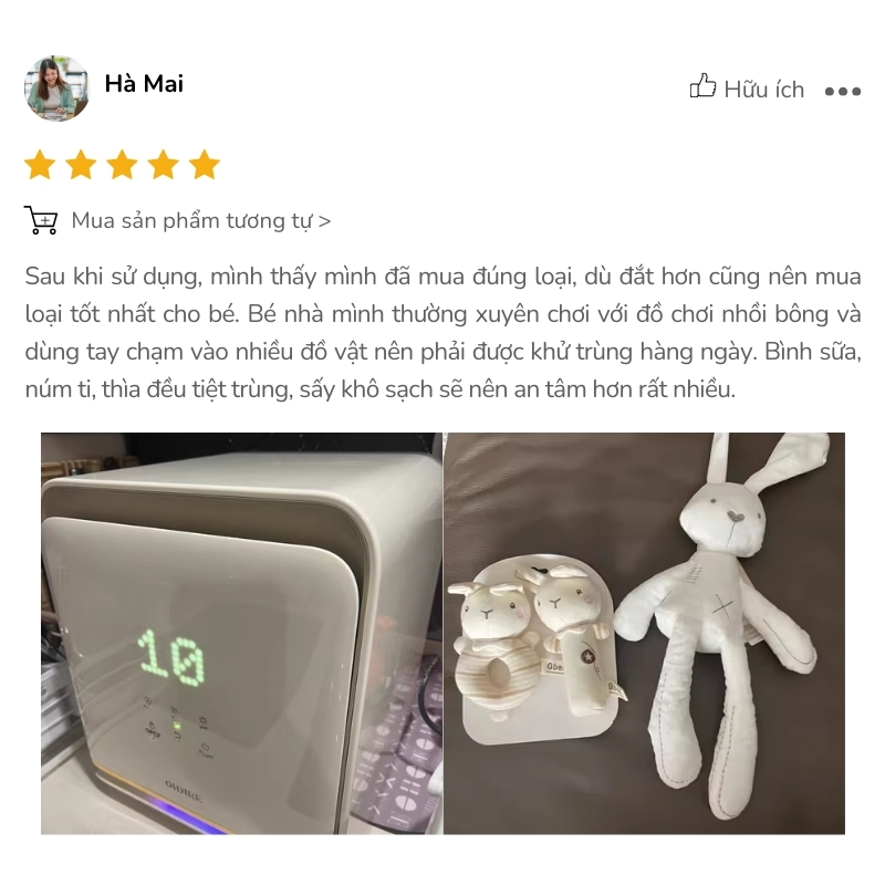 review máy tiệt trùng Bear ODI03A