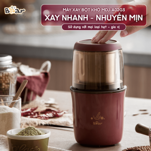 Máy xay bột khô mini Bear MDJ - A02G3
