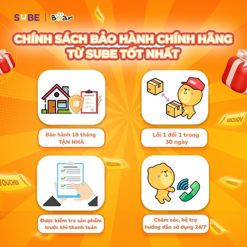 chính sách bảo hành sube việt nam