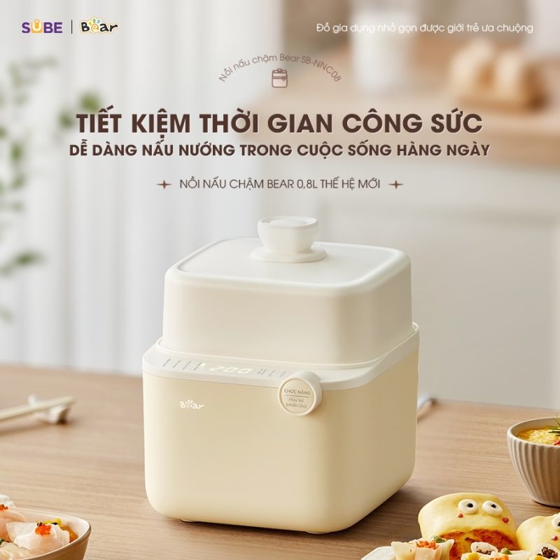 có nên mua nồi nấu cháo chậm Bear