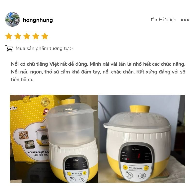 nồi nấu chậm Bear mua ở đâu