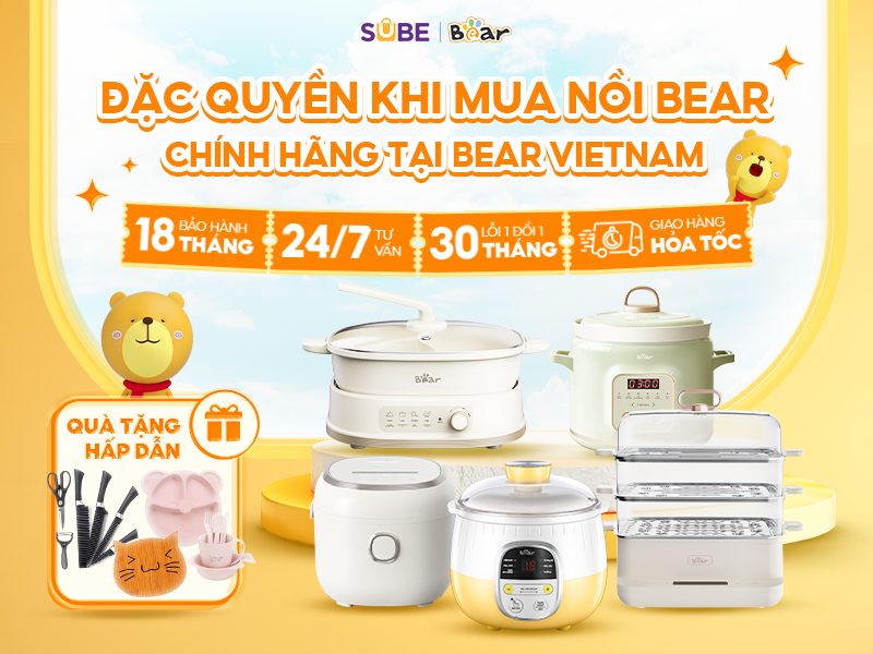 Nồi nấu cháo chậm Bear giá bao nhiêu