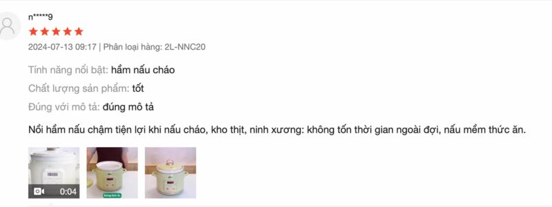 nồi nấu cháo chậm Bear xuất xứ