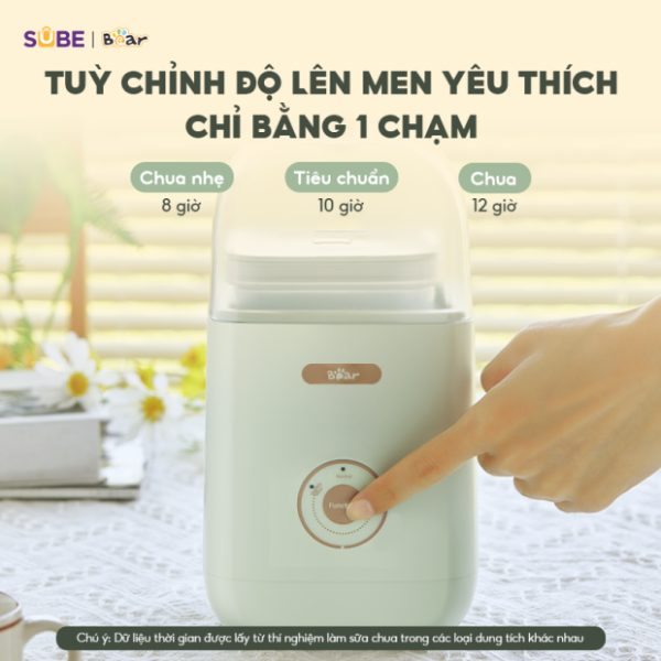 làm sữa chua bằng máy bear