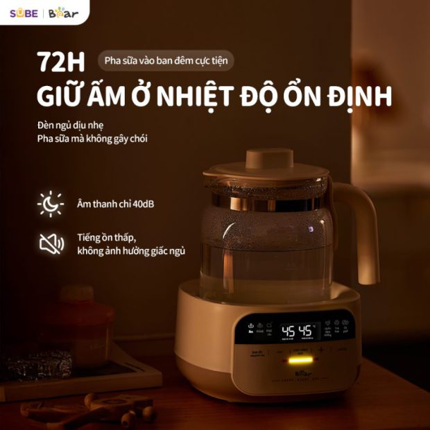 Máy đun nước hâm sữa Bear WW-4H12W