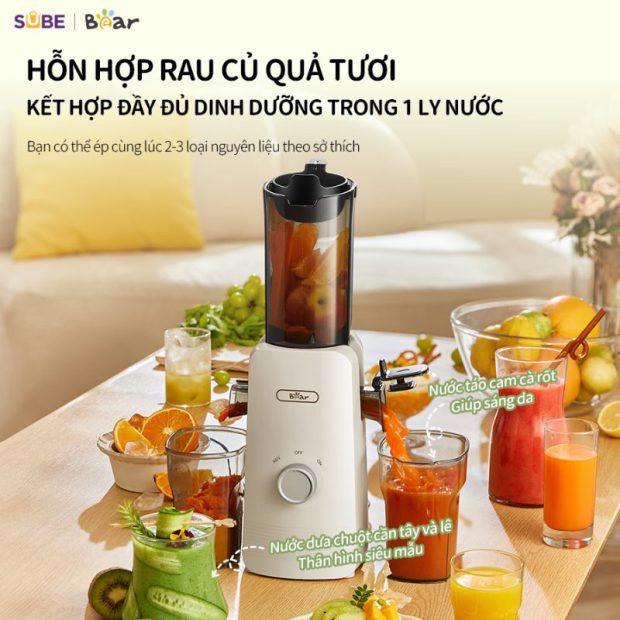 Máy ép chậm Bear SJ-4H01T