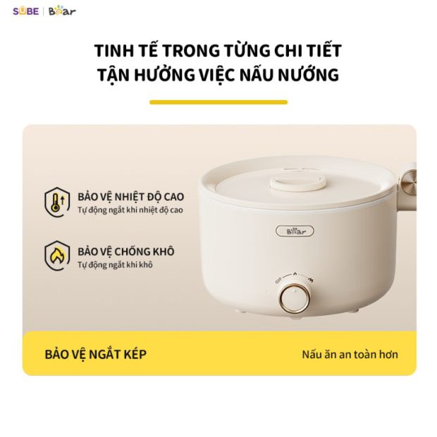 Nồi điện đa năng Bear MC-4H16G