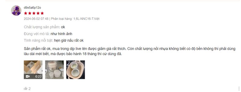 review nồi nấu chậm bear 1.6l