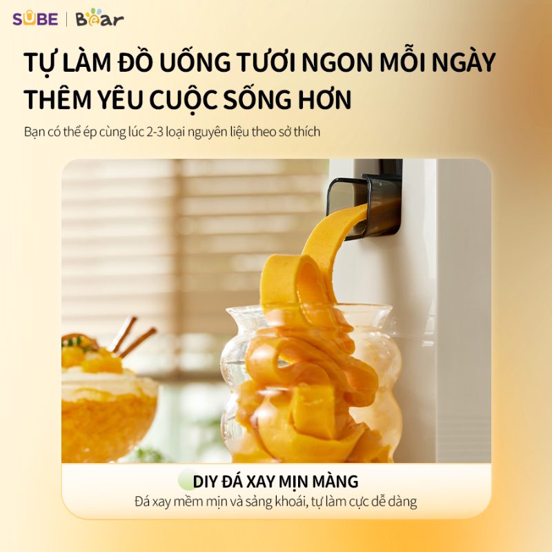 cách làm kem xoài bằng máy ép chậm