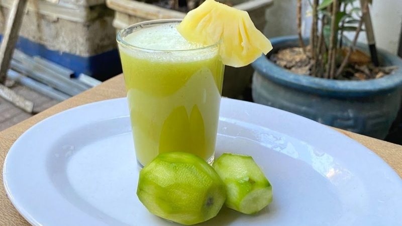 cách làm nước ép quả cóc dứa