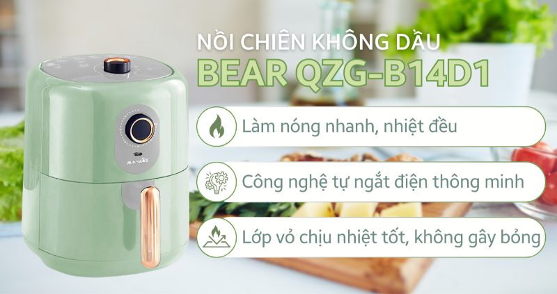 nồi chiên không dầu bear của nước nào