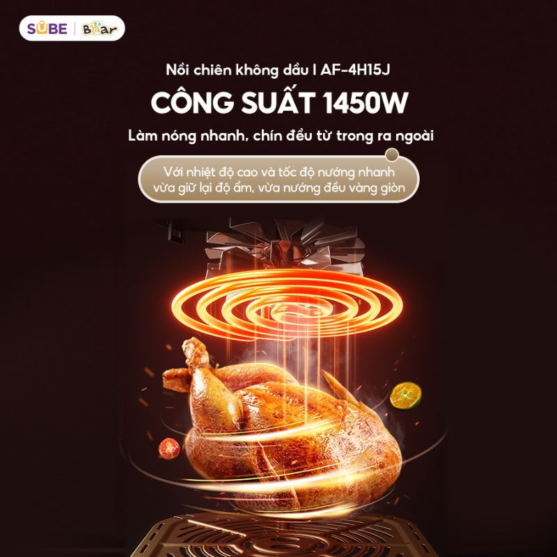 nồi chiên không dầu bear của nước nào