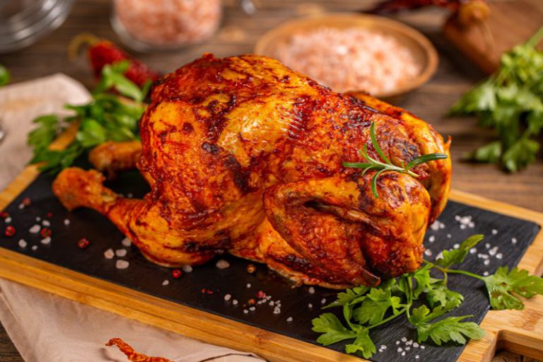 nướng gà bằng nồi chiên không dầu Bear