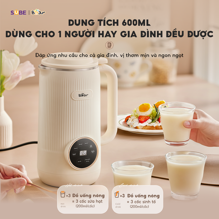 review máy làm sữa hạt bear