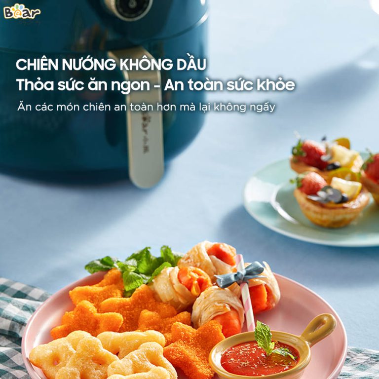các loại nồi chiên không dầu Bear