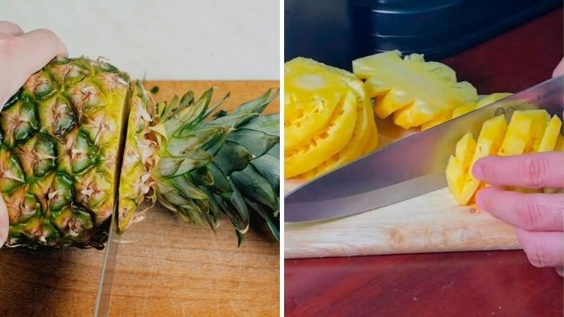 cách làm nước ép dứa không cần máy