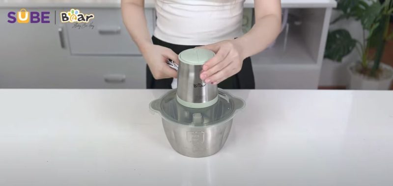 cách lắp máy xay Bear
