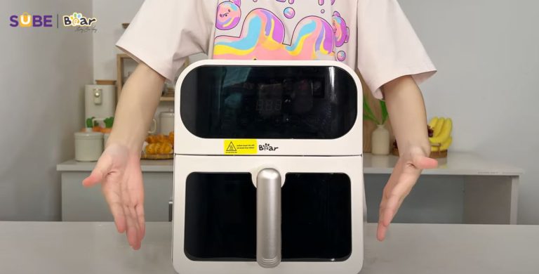 cách mở nồi chiên không dầu bear