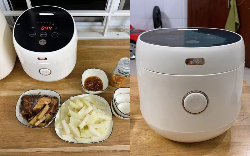 review nồi cơm điện bear