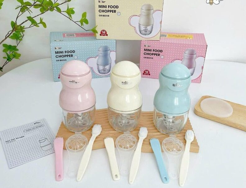 review máy xay ăn dặm bear