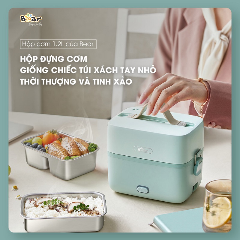Hộp cơm điện thay doanh nghiệp thể hiện sự quan tâm đến bữa ăn, sức khỏe của người nhận