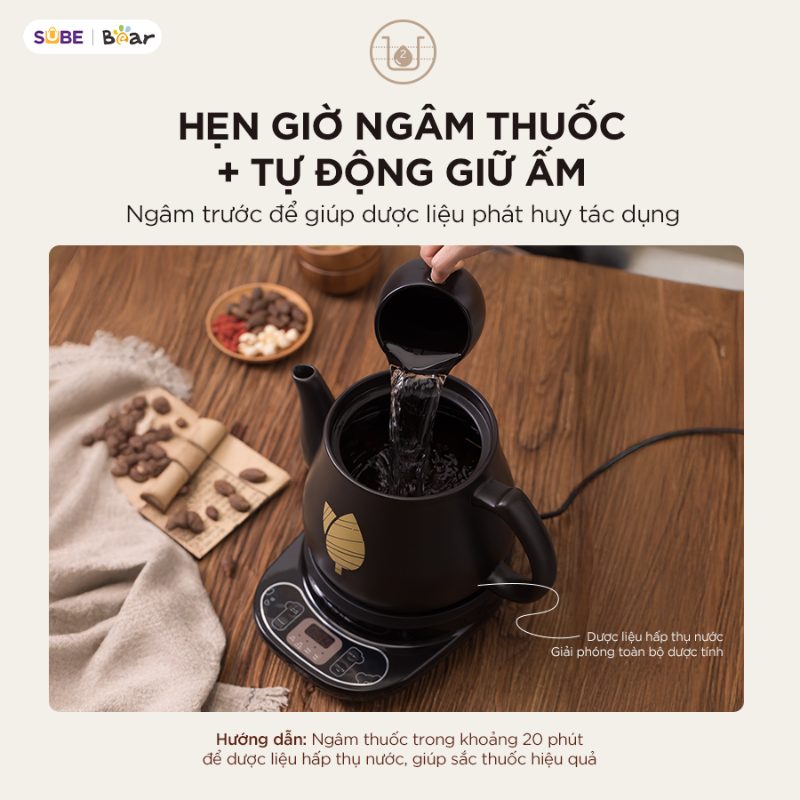Ấm sắc thuốc Bear HTM-4H40X