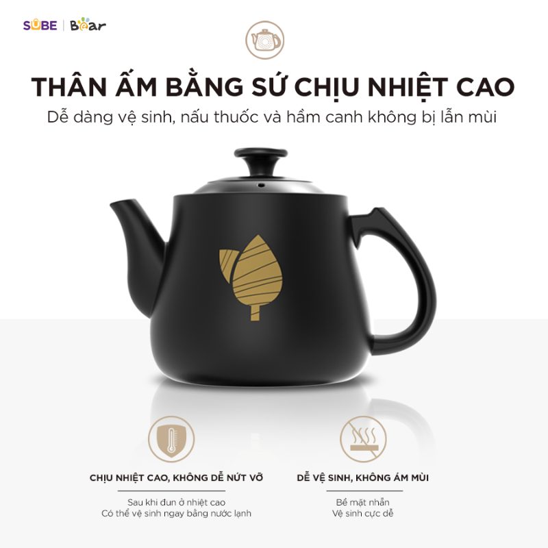 Ấm sắc thuốc Bear HTM-4H40X
