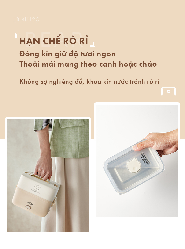 Nắp đậy kín khí và khóa bằng thép không gỉ chắc chắn, hạn chế rò rỉ tối đa