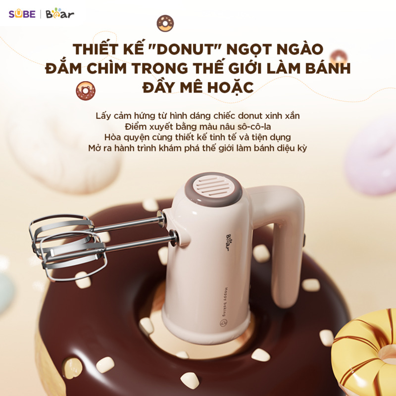Máy đánh trứng HM-5H01J29 Thiết kế nhỏ xinh, màu sắc tươi sáng