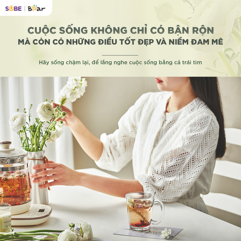 Máy pha trà Bear 1.5L HK-5H15L96 Máy pha trà Bear 1.5L HK-5H15L96 - Dễ dàng sử dụng, tận hưởng cuộc sống trọn vẹn