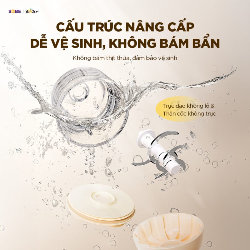 máy xay ăn dặm Bear có an toàn không