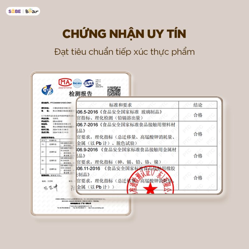 máy xay ăn dặm Bear có an toàn không