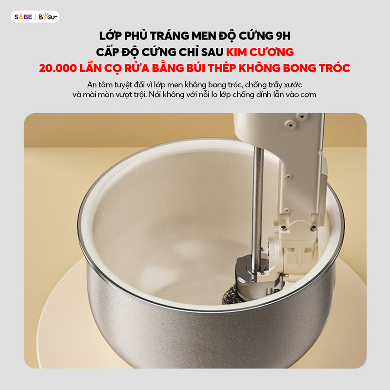 Lớp men 9H siêu bền, chống trầy xước và an toàn tuyệt đối
