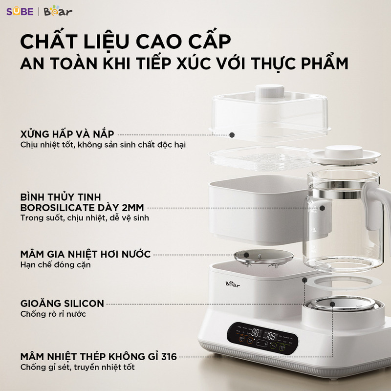 Chất liệu cao cấp, an toàn tuyệt đối cho bé