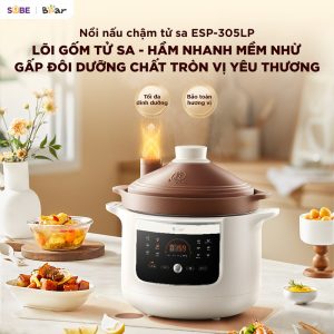 Nồi nấu chậm tử sa 3L Bear ESP-305LP