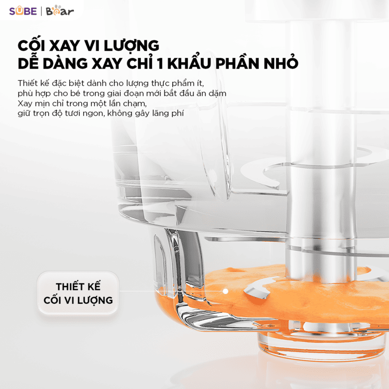 Máy xay ăn dặm thông minh 0.3L Bear BFM-025JM - Ảnh 12