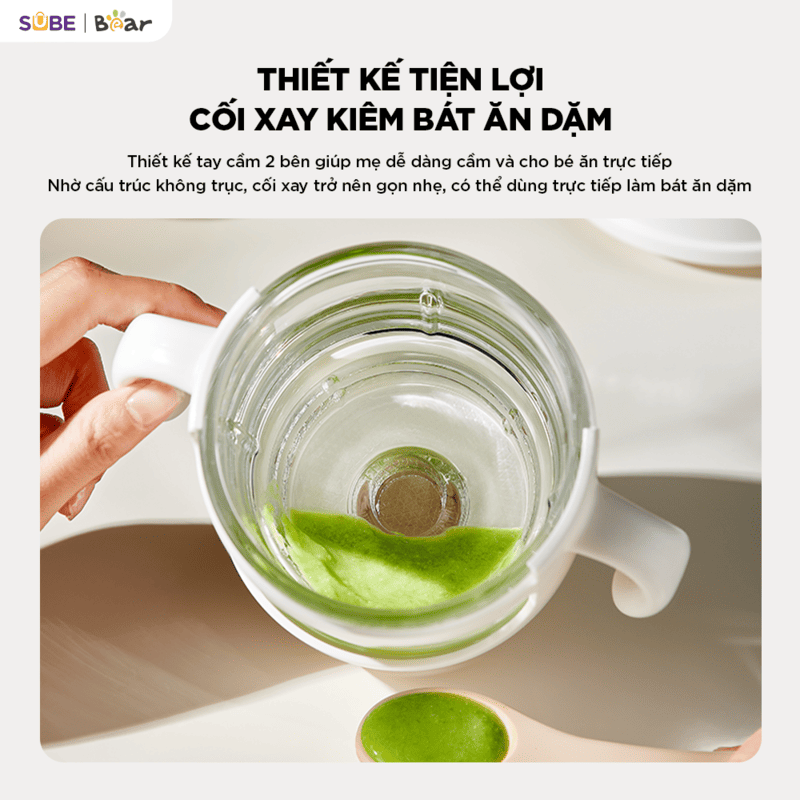 Máy xay ăn dặm thông minh 0.3L Bear BFM-025JM - Ảnh 19
