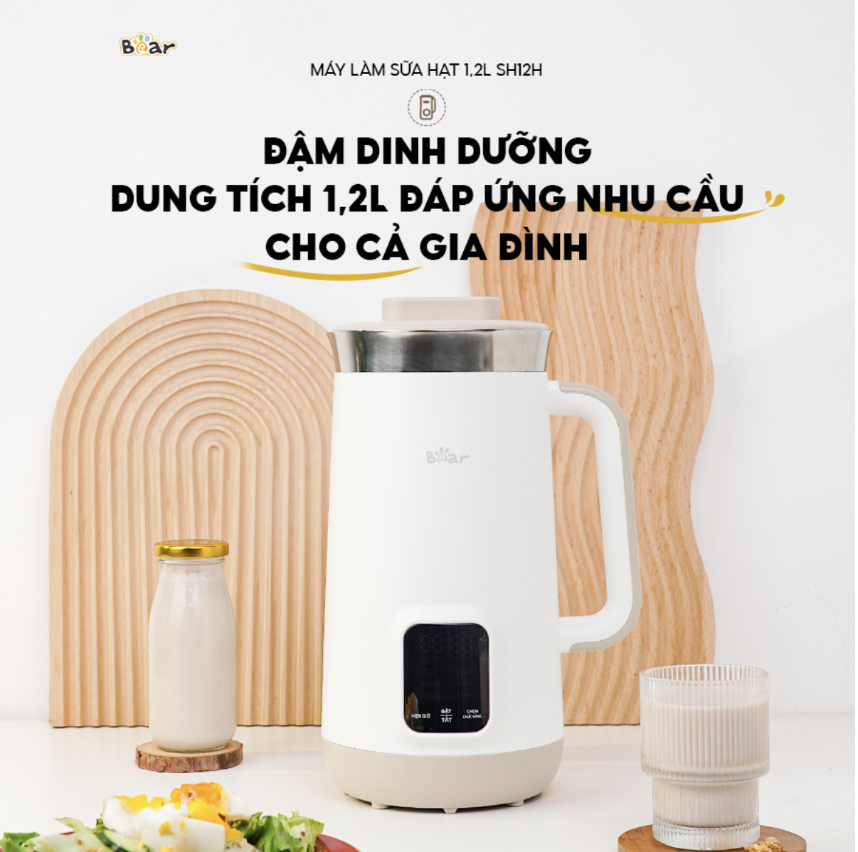 máy làm sữa hạt bear