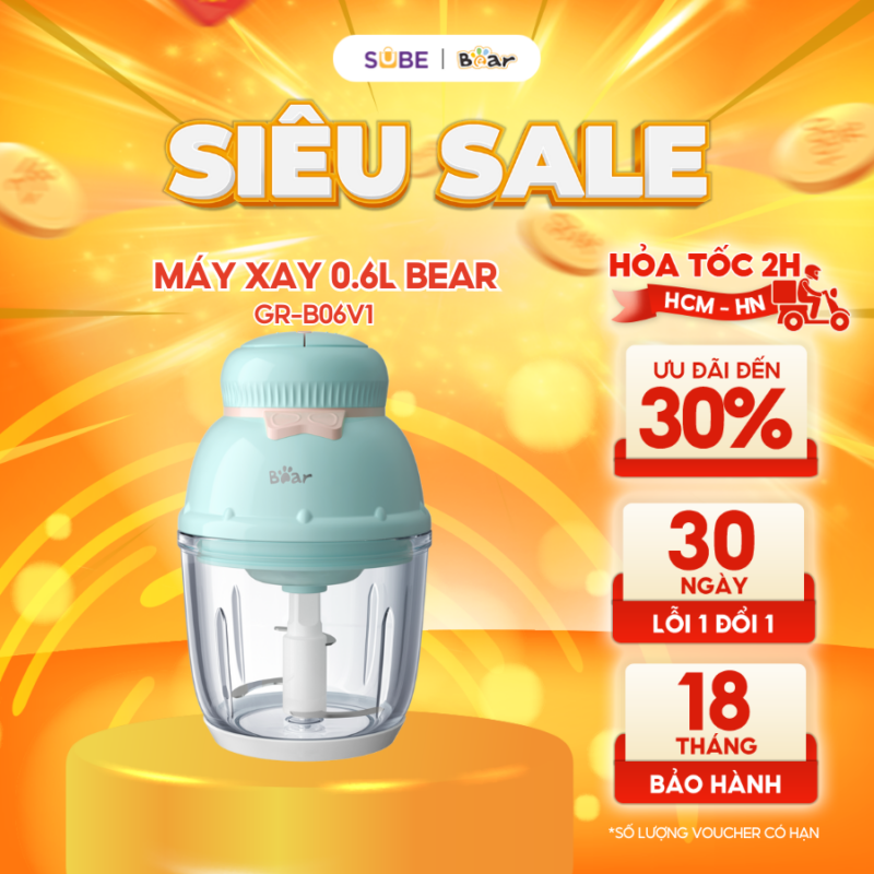 Máy xay ăn dặm Bear 0.6L GR-B06V1